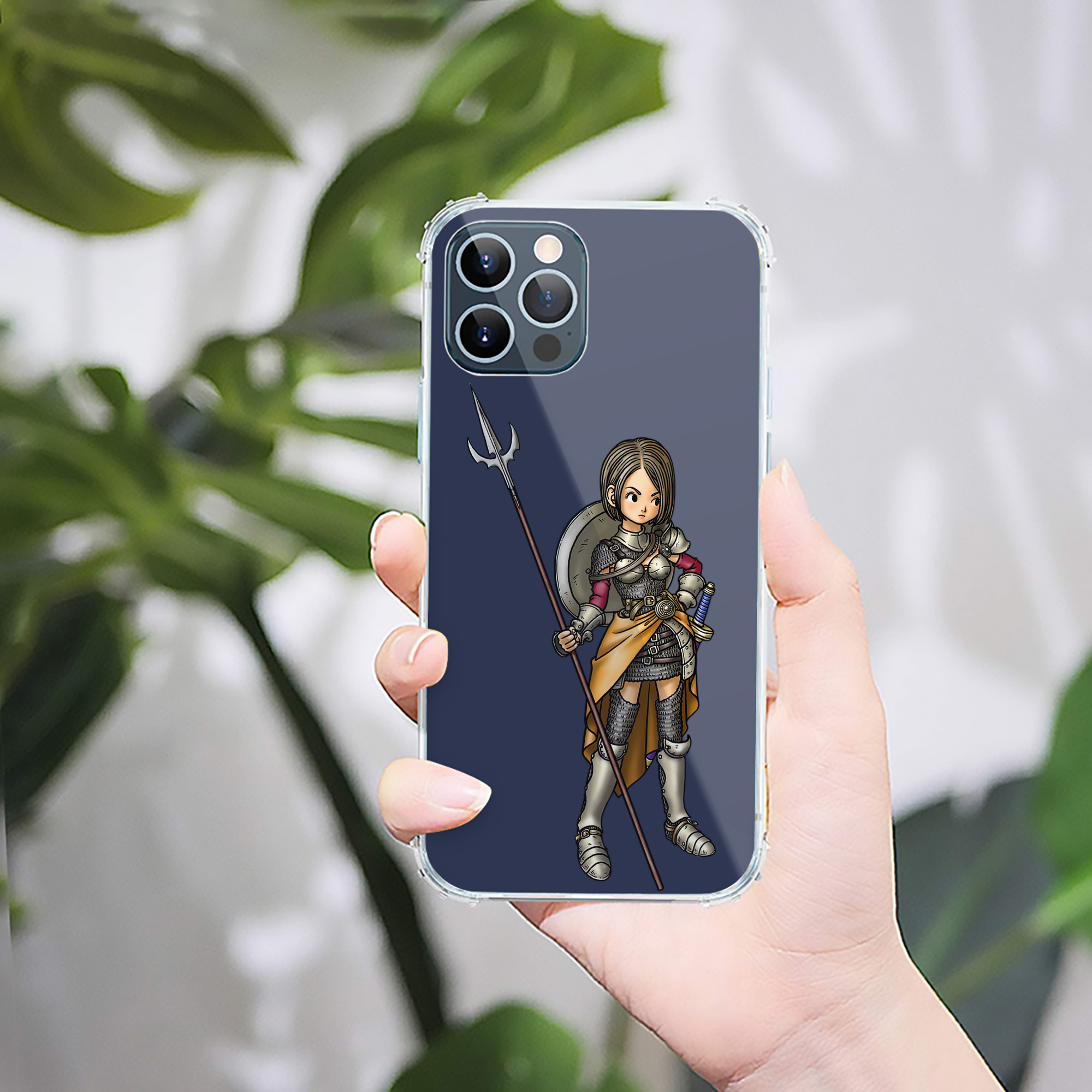 （画像用） ドラゴンクエスト Doragon Kuesuto Dragon Quest 【iPhone 12シリーズ対応】透明スマホケース（クリアソフトケース）